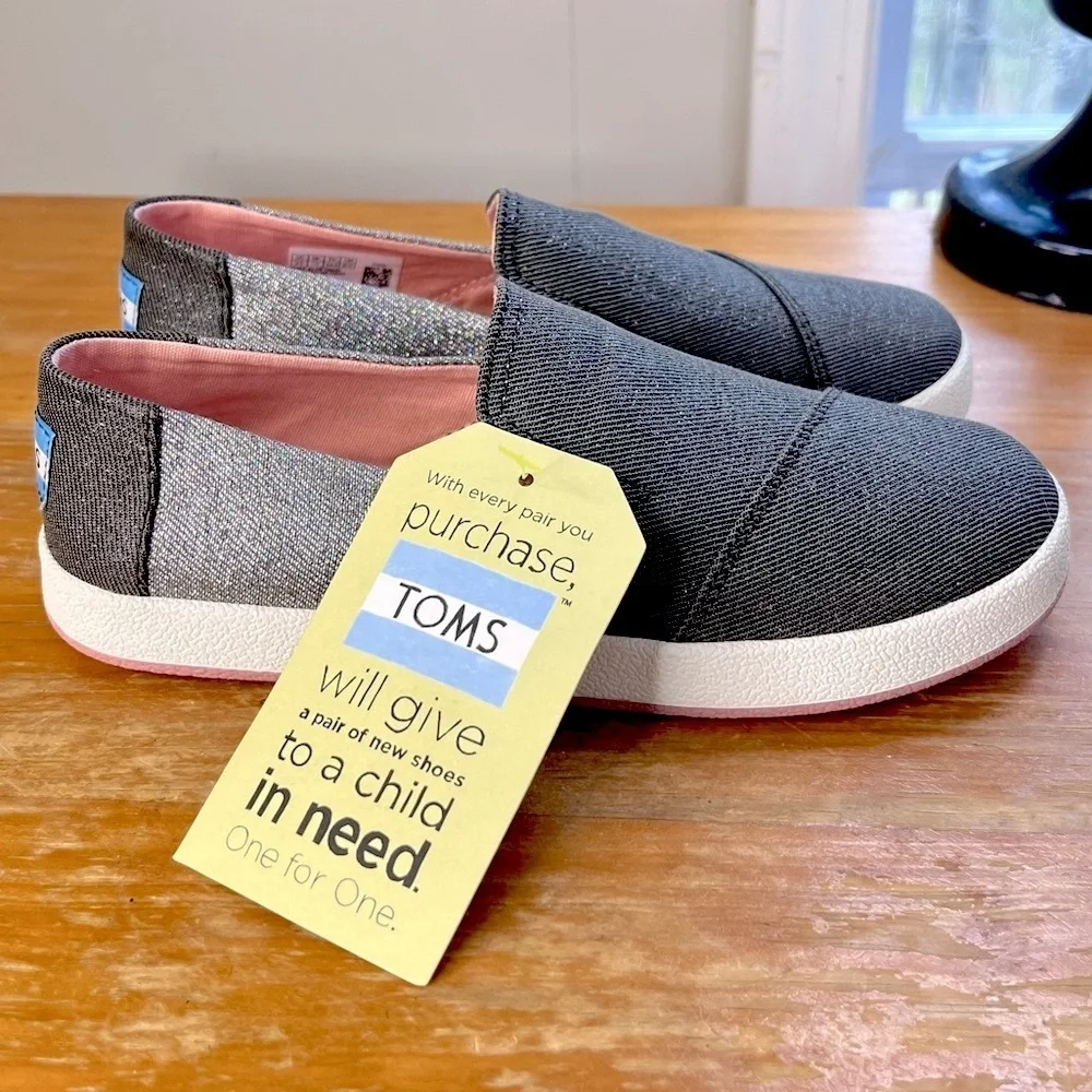 NWT TOMS Avalon Youth Slip On